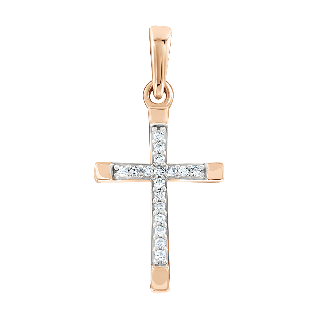Anhänger-Kreuz mit Brillanten Bild 1