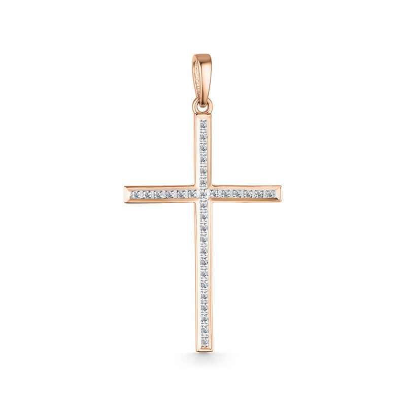 Anhänger – Kreuz mit Brillanten Bild 1