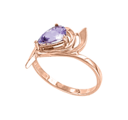 Damenring mit Amethyst Bild 1