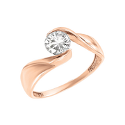 Damenring mit Swarovski Zirkonia Bild 1