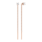 Ohrhänger als Durchzieher mit Zirkonia Bild 1