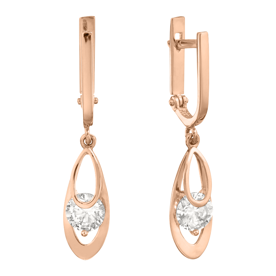 Ohrhänger mit Zirkonia Bild 1