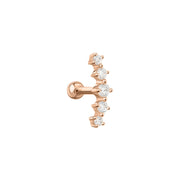 Piercing mit Zirkonia Bild 1