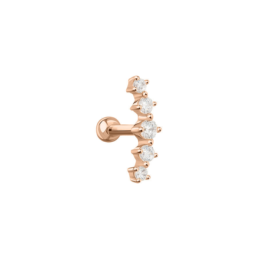 Piercing mit Zirkonia Bild 1