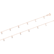 Fußkette mit Zirkonia Bild 1