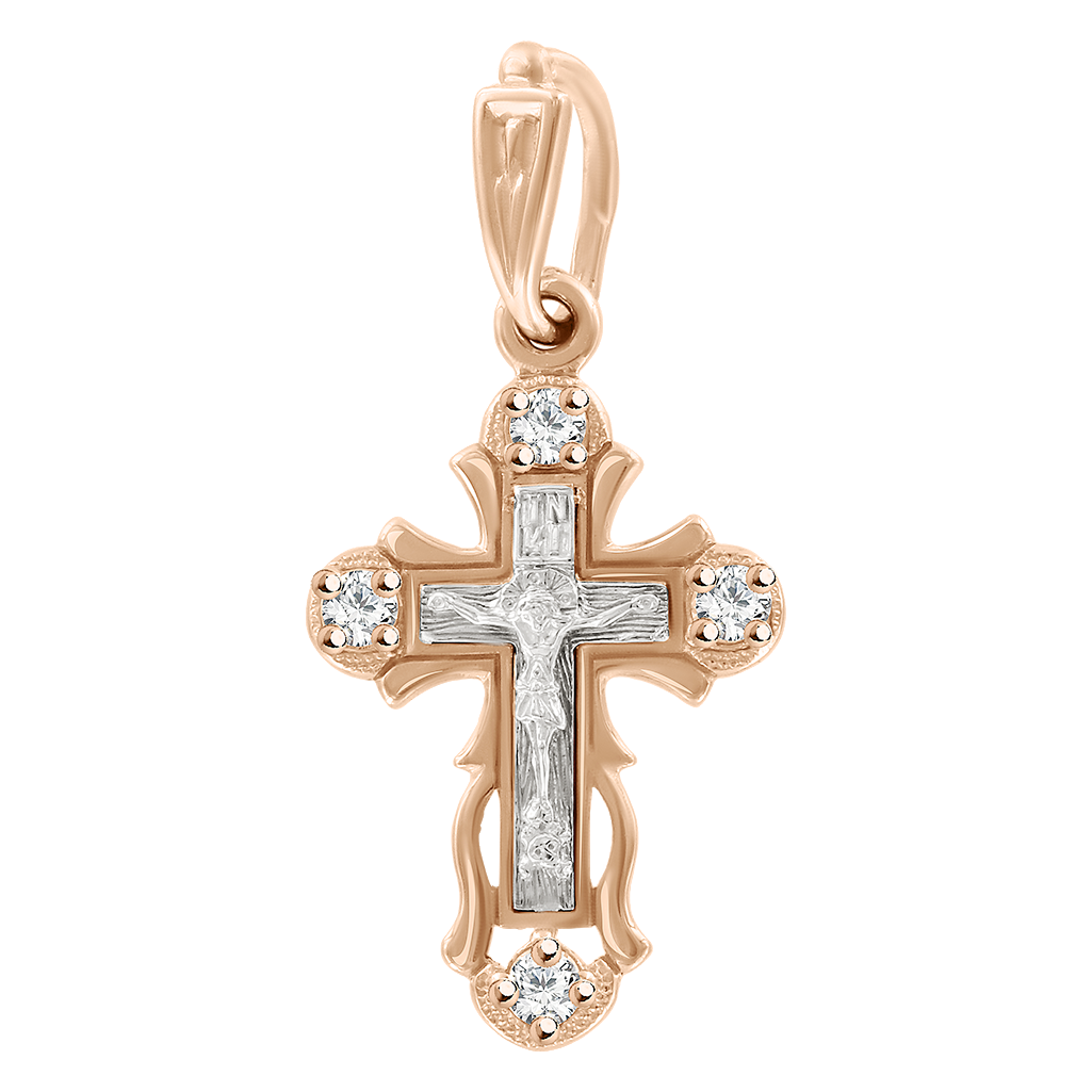 Kreuz mit Zirkonia Bild 1