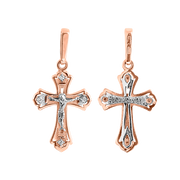 Anhänger-Kreuz mit Zirkonia Bild 1