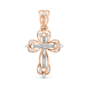 Anhänger – Kreuz mit Zirkonia Bild 1