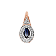 Anhänger mit Brillanten und Saphir Bild 1