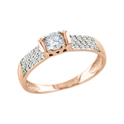 Damenring mit Swarovski Zirkonia Bild 1