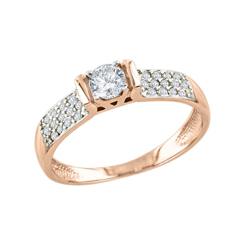 Damenring mit Swarovski Zirkonia Bild 1
