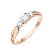 Damenring mit Zirkonia Swarovski Bild 1