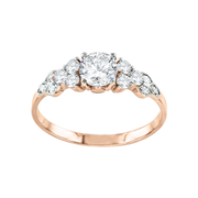 Damenring mit Swarovski Zirkonia Bild 1