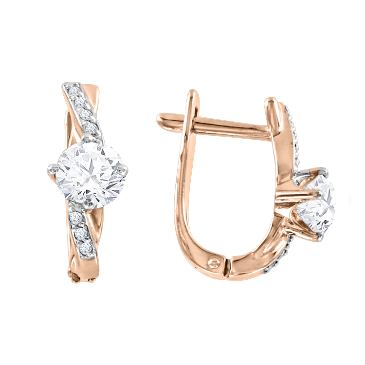 Ohrhänger mit Zirkonia Swarovski Bild 1