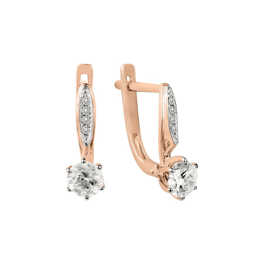 Ohrhänger mit Zirkonia Swarovski Bild 1