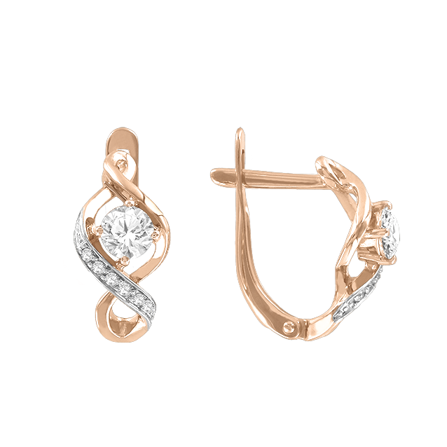 Ohrhänger mit Zirkonia Swarovski Bild 1