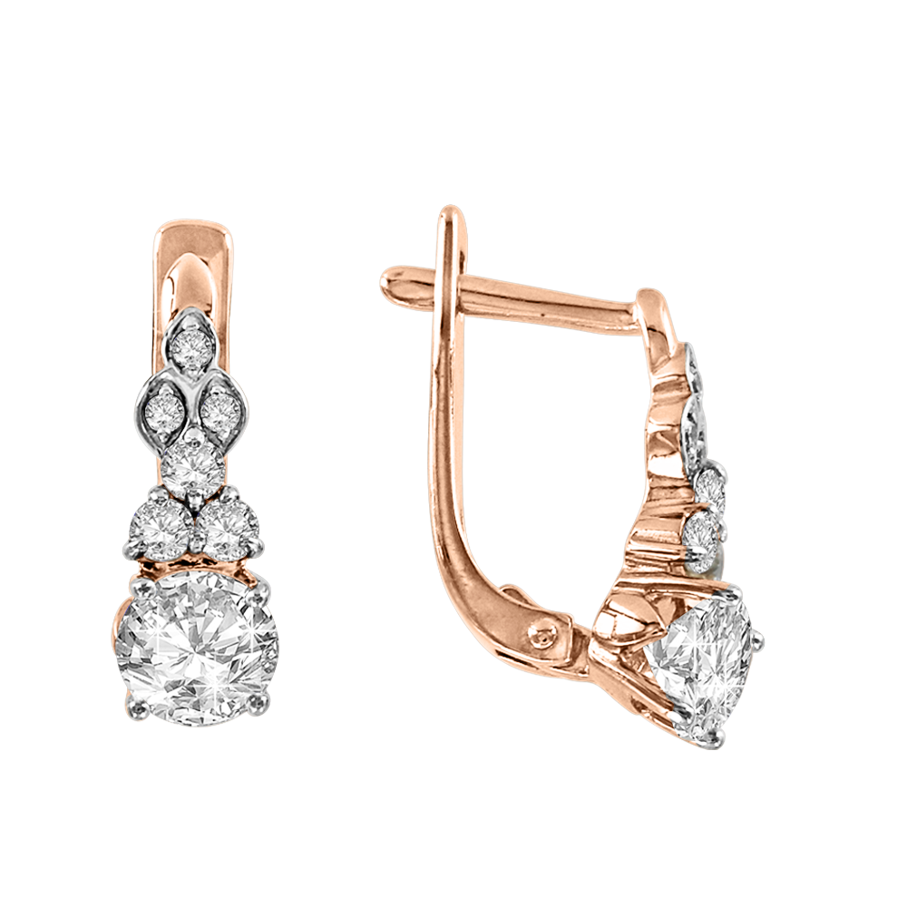 Ohrhänger mit Zirkonia Swarovski Bild 1