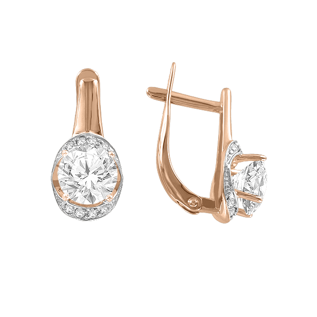 Ohrhänger mit Zirkonia Swarovski Bild 1