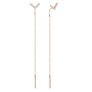 Ohrhänger als Durchzieher mit Zirkonia Bild 1