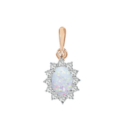 Anhänger mit Opal und Zirkonia Bild 1