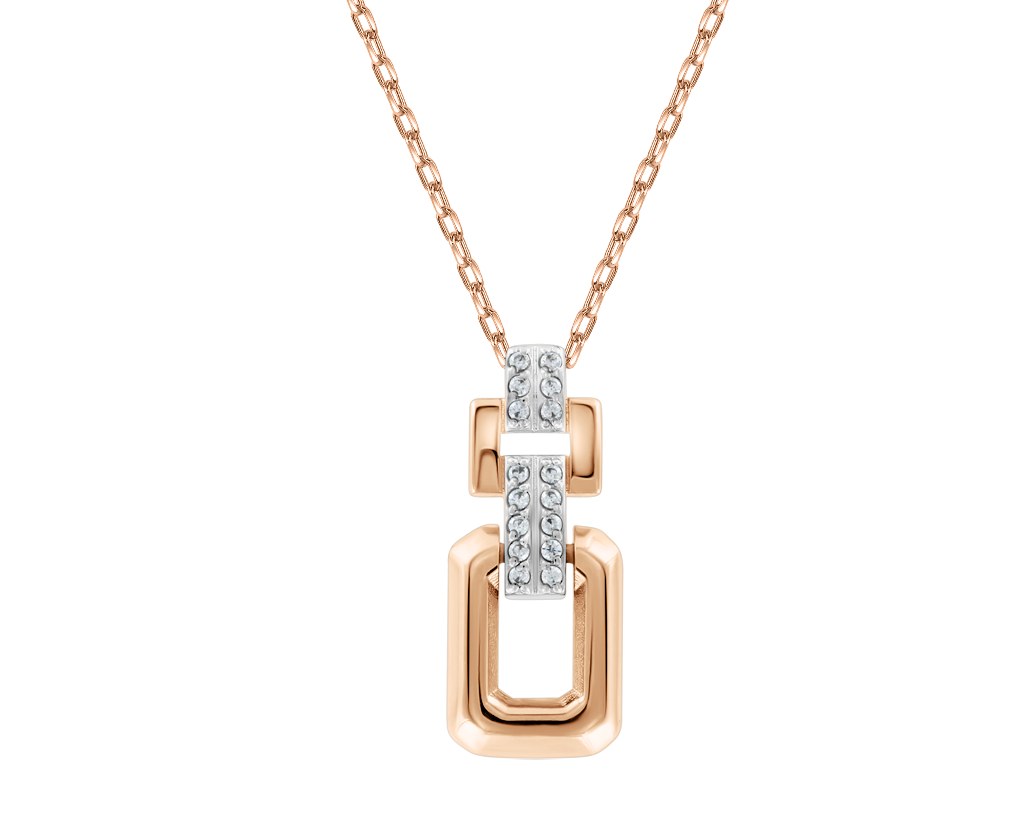 Collier mit Anhänger und Zirkonia Bild 1