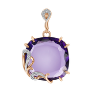 Anhänger mit Amethyst und Zirkonia Bild 1