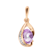 Anhänger mit Zirkonia und Amethyst Bild 1