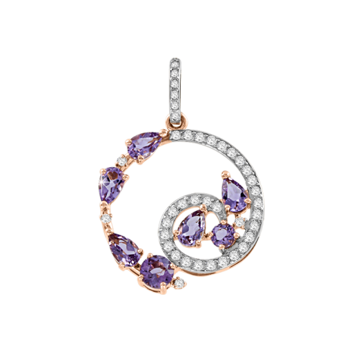 Anhänger mit Amethyst und Zirkonia Bild 2