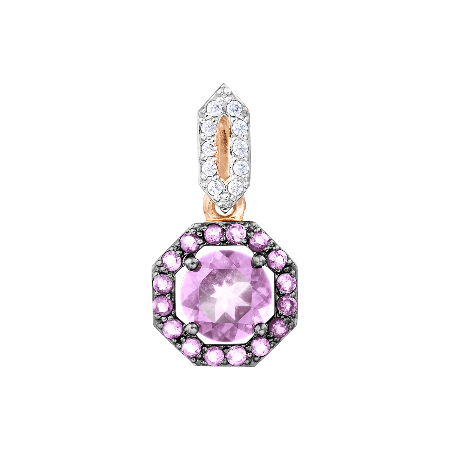 Anhänger mit Amethysten und Zirkonia Bild 1