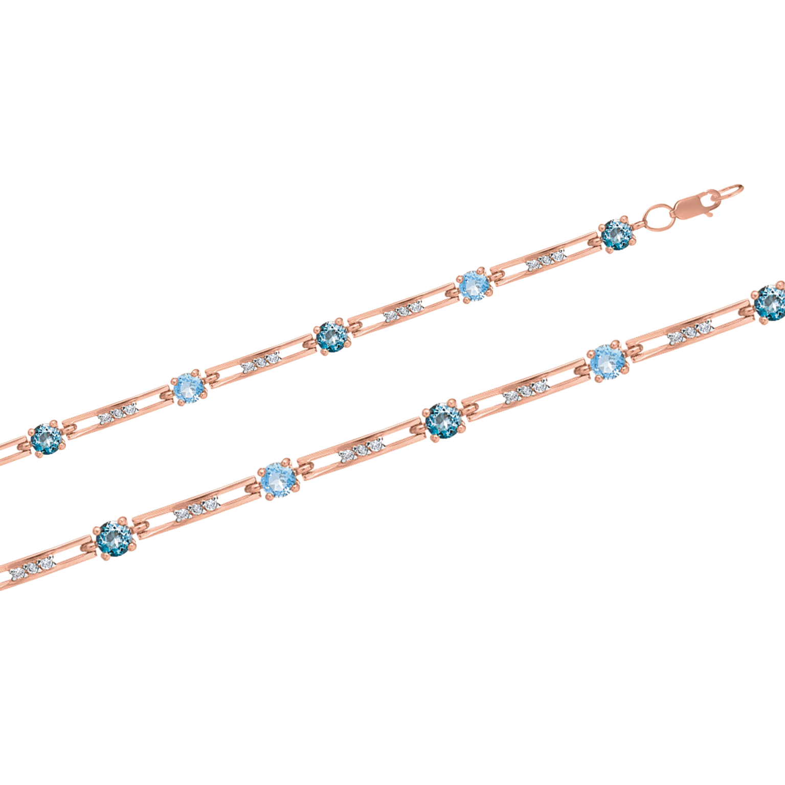 Armband mit  Zirkonia, Topas, London Topas Bild 1