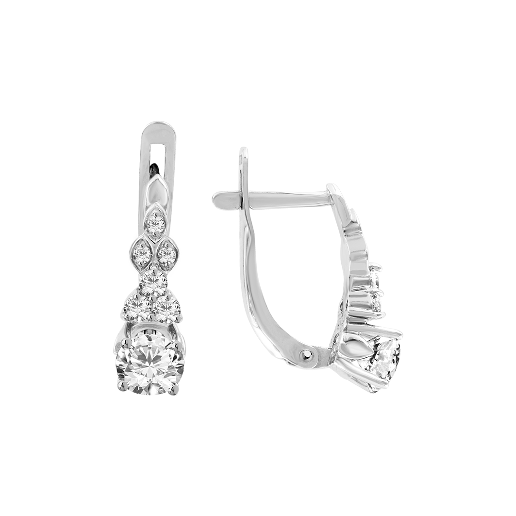 Ohrhänger mit Zirkonia Swarovski Bild 1