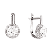 Ohrhänger mit Zirkonia Swarovski Bild 1