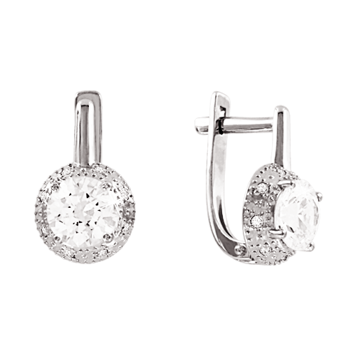 Ohrhänger mit Zirkonia Swarovski Bild 1