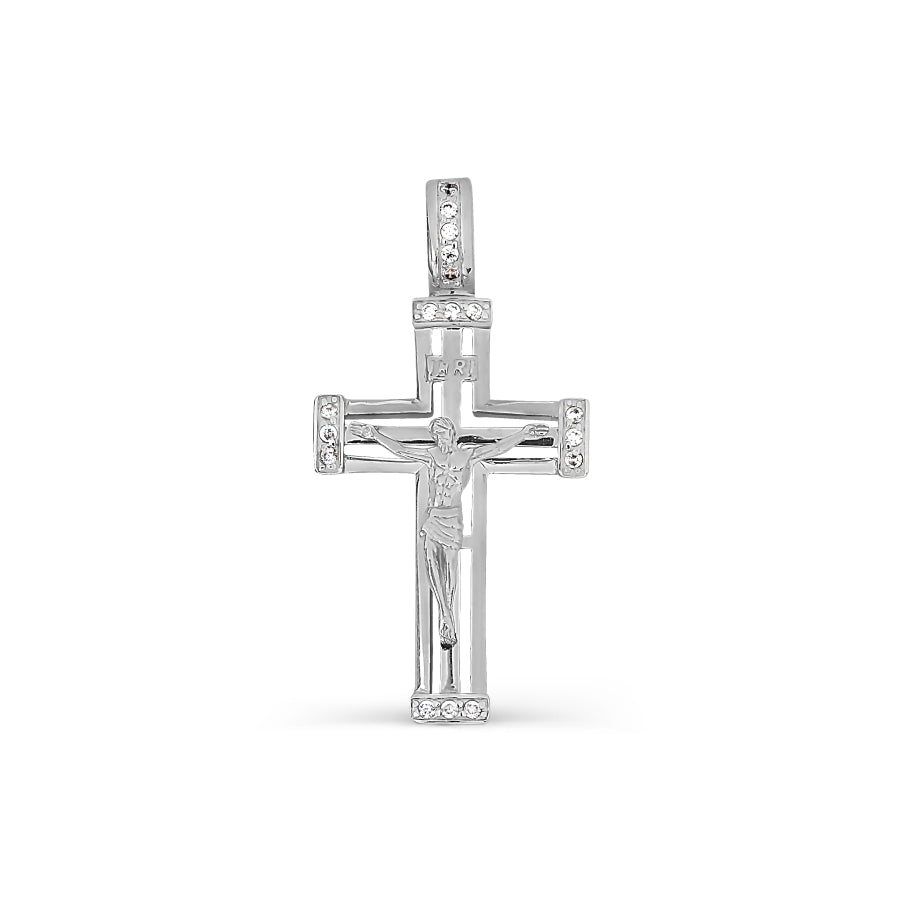 Anhänger - Kreuz mit Zirkonia Bild 1