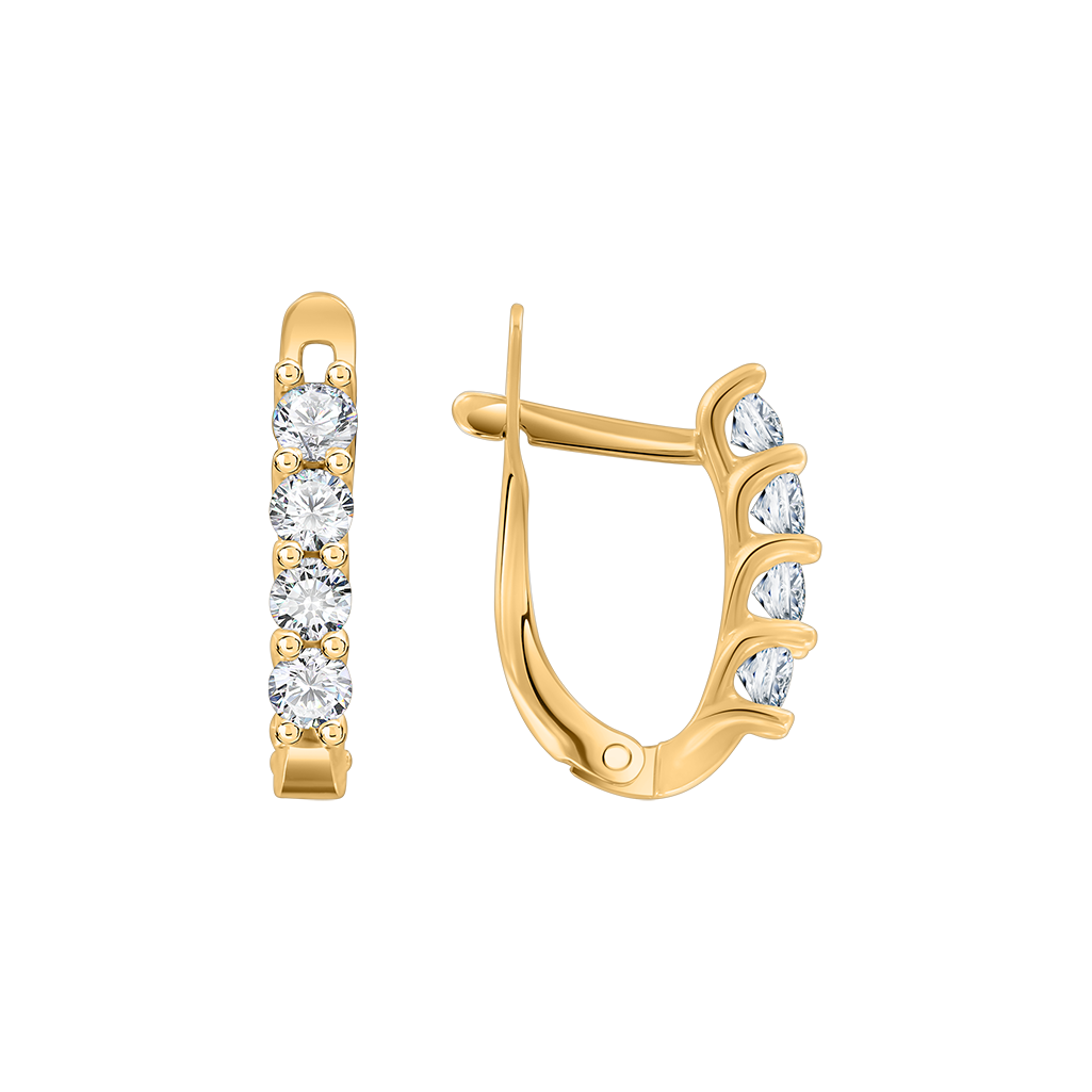 Ohrhänger mit Zirkonia Swarovski Bild 1