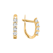 Ohrhänger mit Zirkonia Swarovski Bild 1