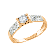 Damenring mit Swarovski Zirkonia Bild 1