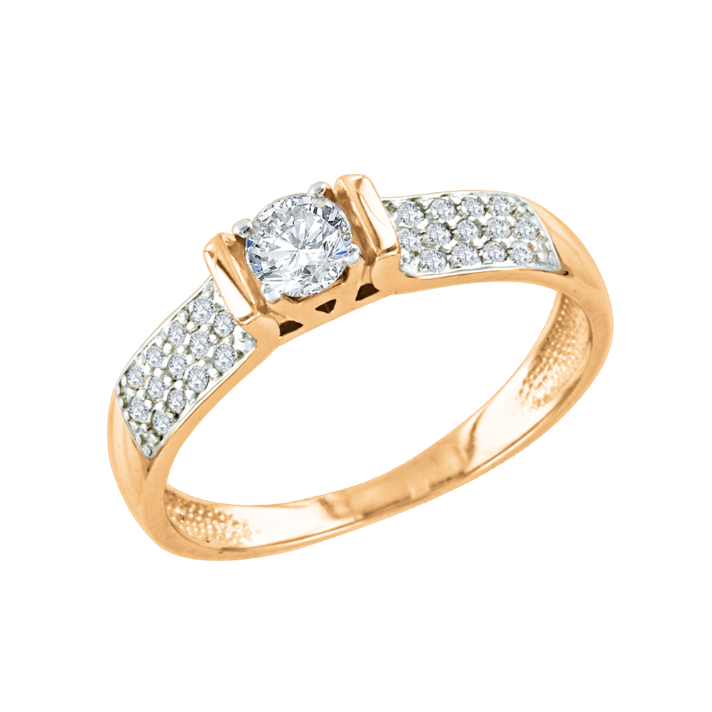 Damenring mit Swarovski Zirkonia Bild 1