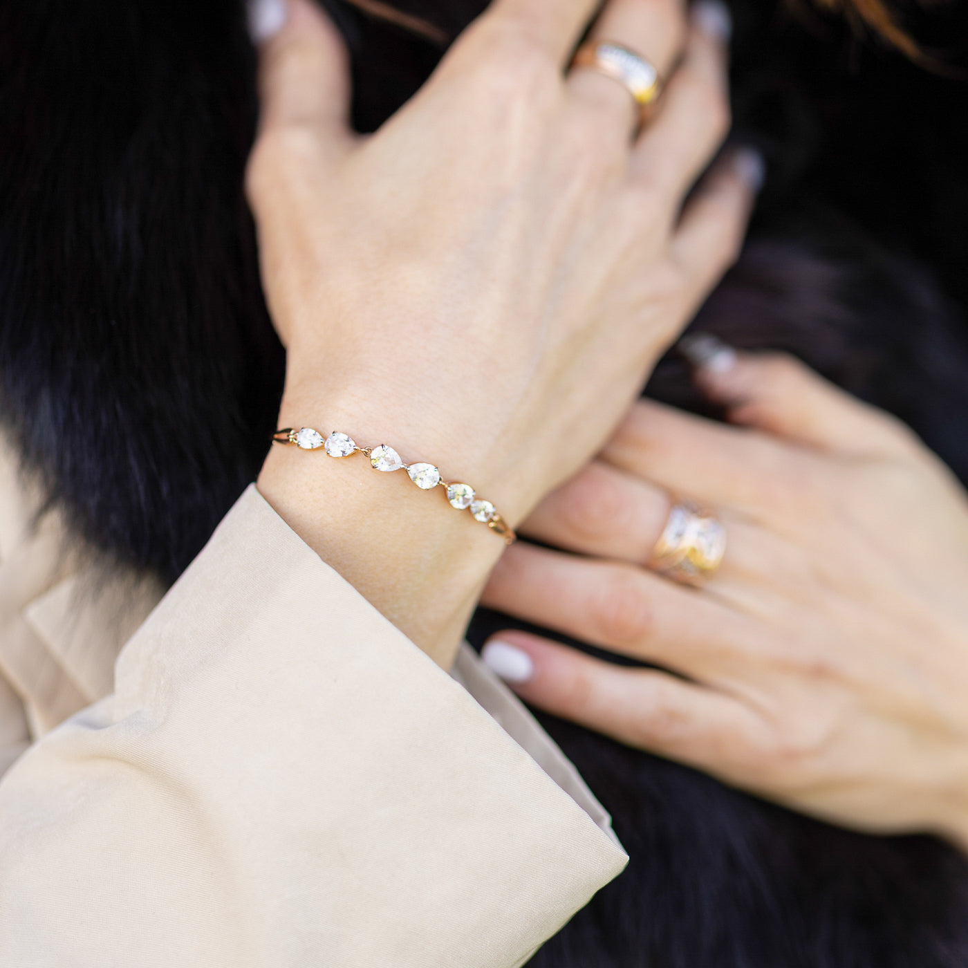 Armband mit Zirkonia Swarovski Bild 3