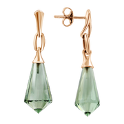 Ohrstecker mit grünem Amethyst Bild 1