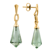 Ohrstecker mit grünem Amethyst Bild 1