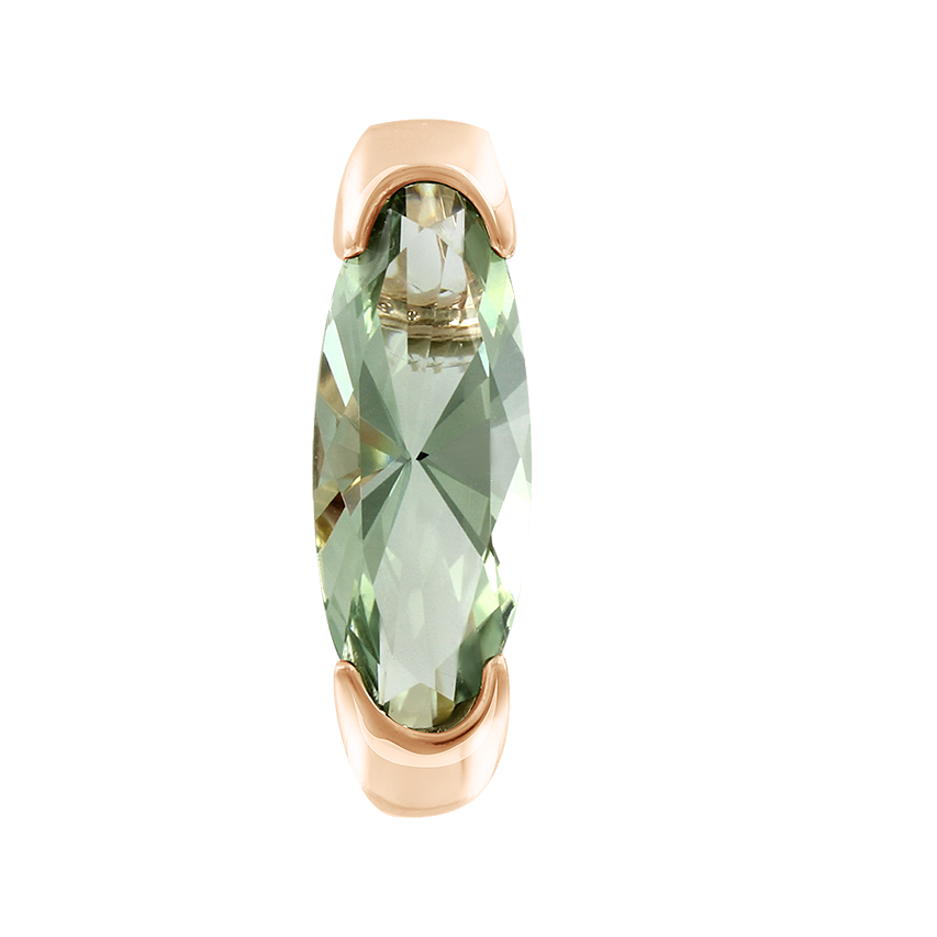 Anhänger mit grünem Amethyst Bild 1