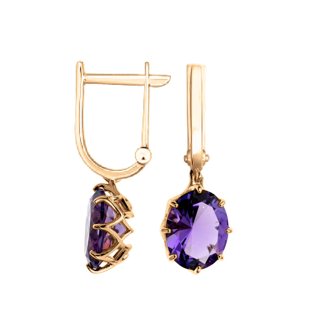 Ohrhänger mit Amethyst Bild 1