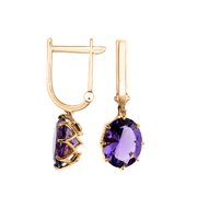 Ohrhänger mit Amethyst Bild 1