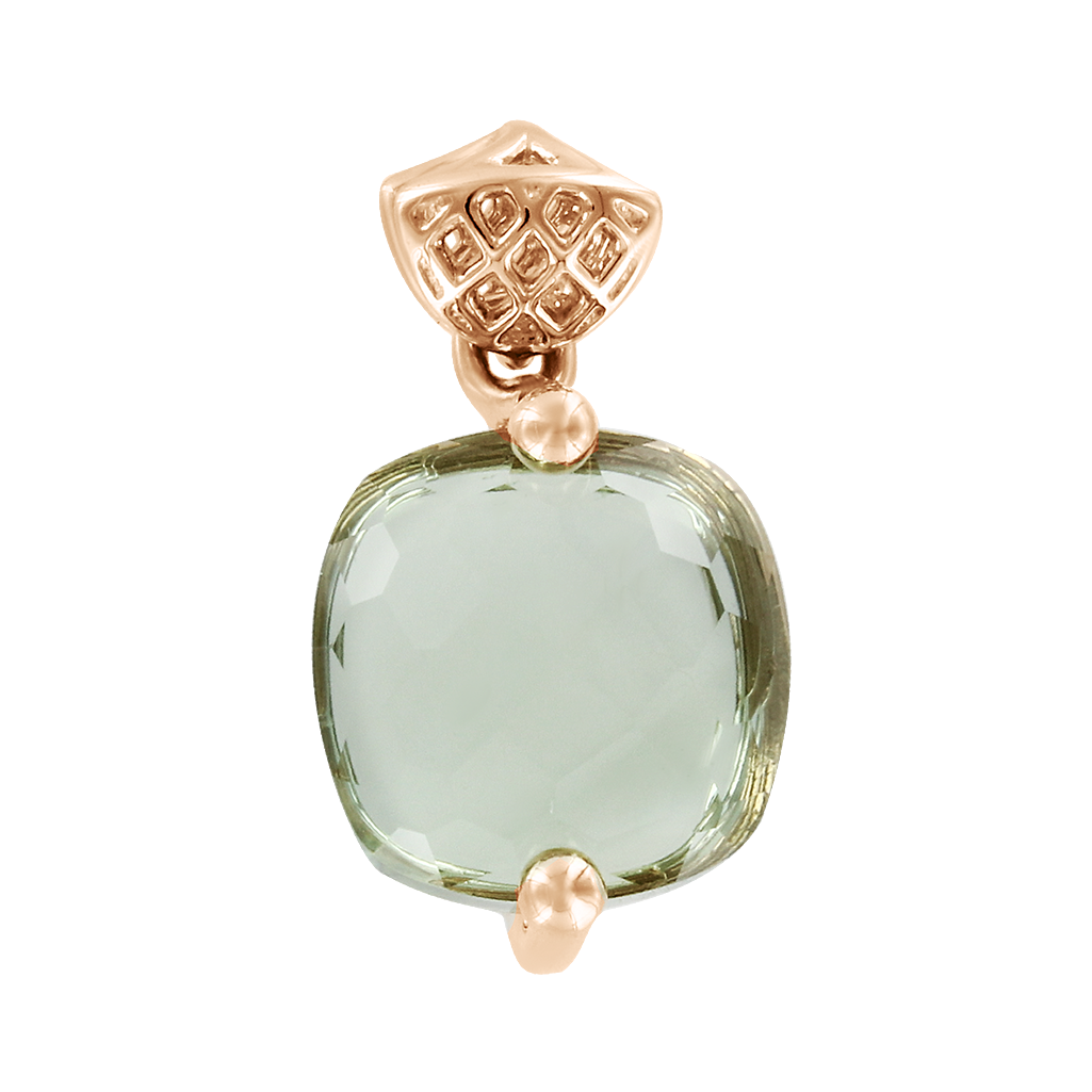Anhänger mit grünem Amethyst Bild 1