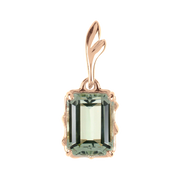 Anhänger mit grünem Amethyst Bild 1