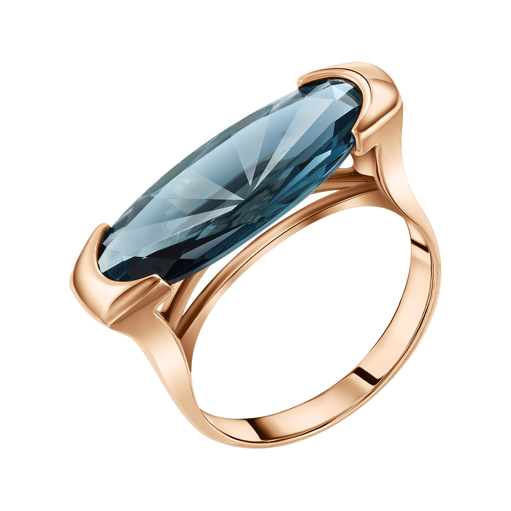 Damenring mit London Blue Topas Bild 1