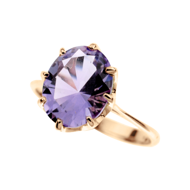 Damenring mit Amethyst Bild 1