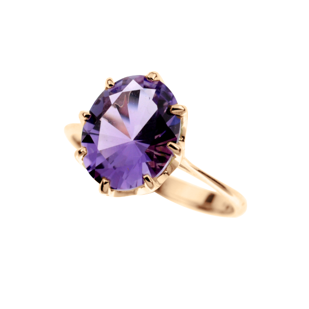 Damenring mit Amethyst Bild 2