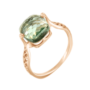 Damenring mit grünem Amethyst Bild 1